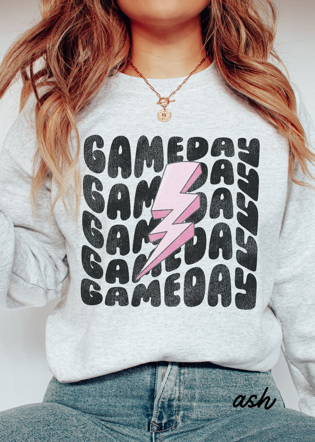 *Game Day Lightning Bolt Sweatshirt *4 Colors (S-5X)