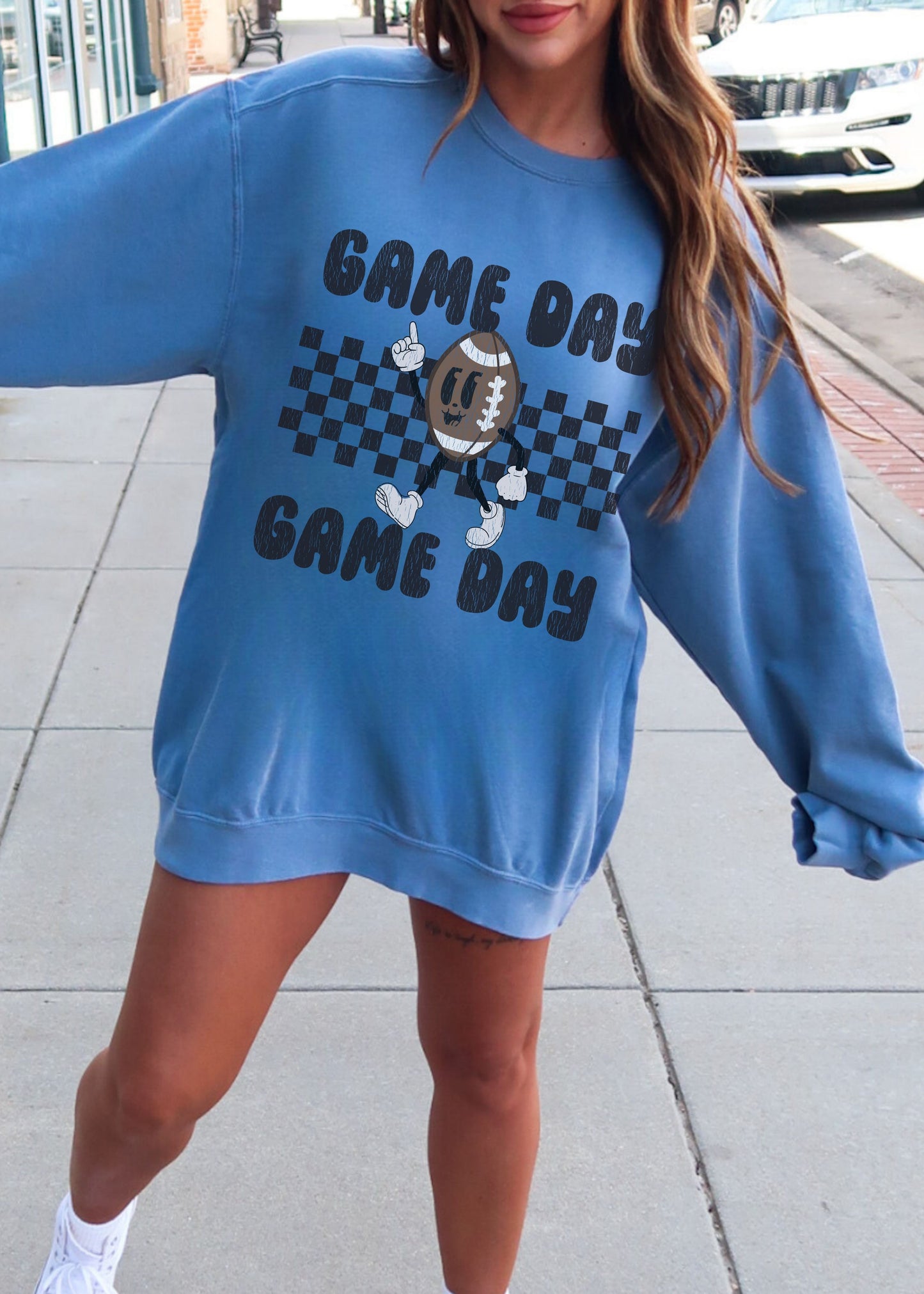 *Game Day FOOTBALL Mascot Comfort Colors Sweatshirt (S-2X)