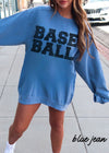 *BASEBALL University Comfort Colors Sweatshirt *8 Colors (S-2X)