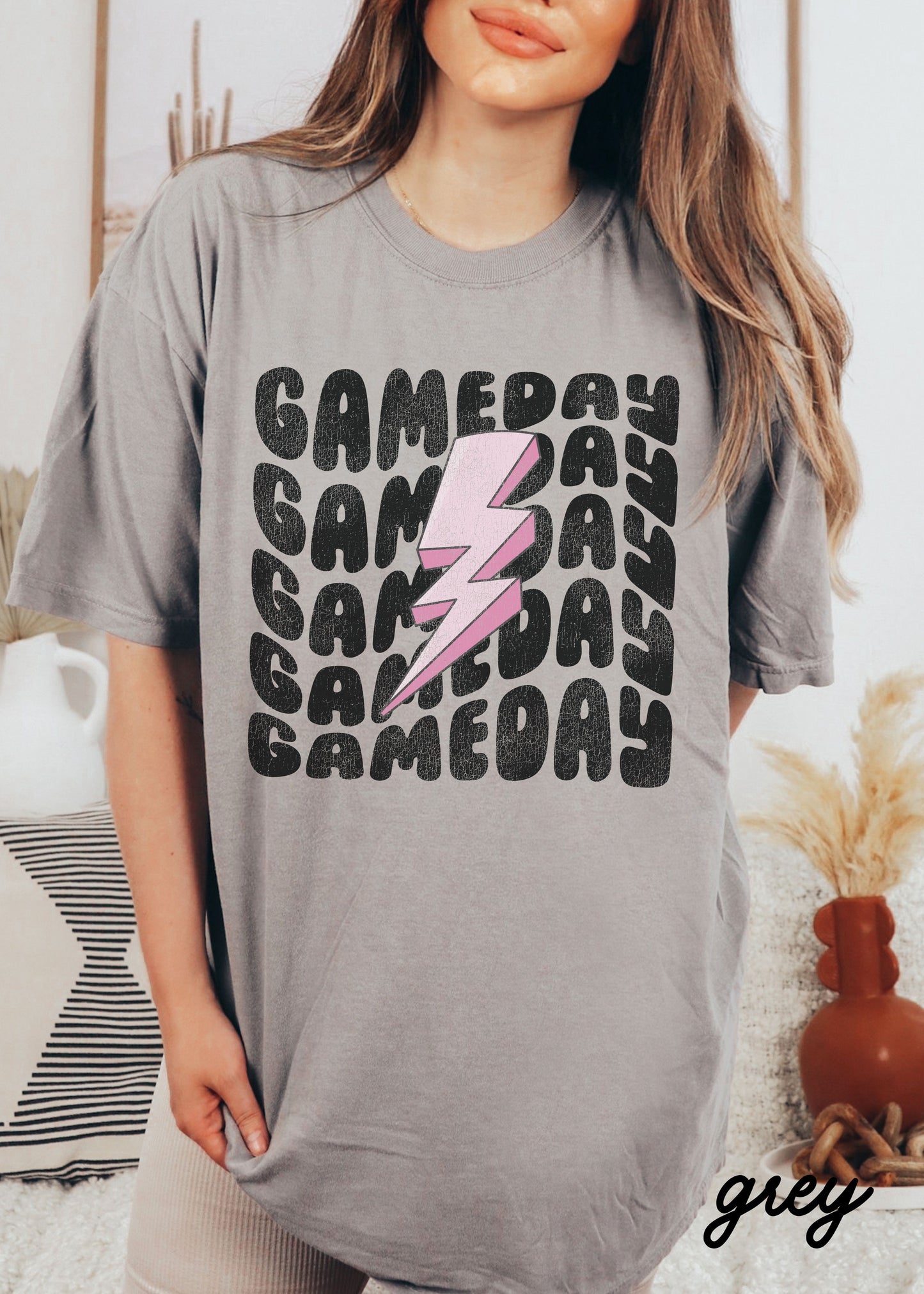 *Game Day Lightning Bolt Tee *9 Colors (S-4X)
