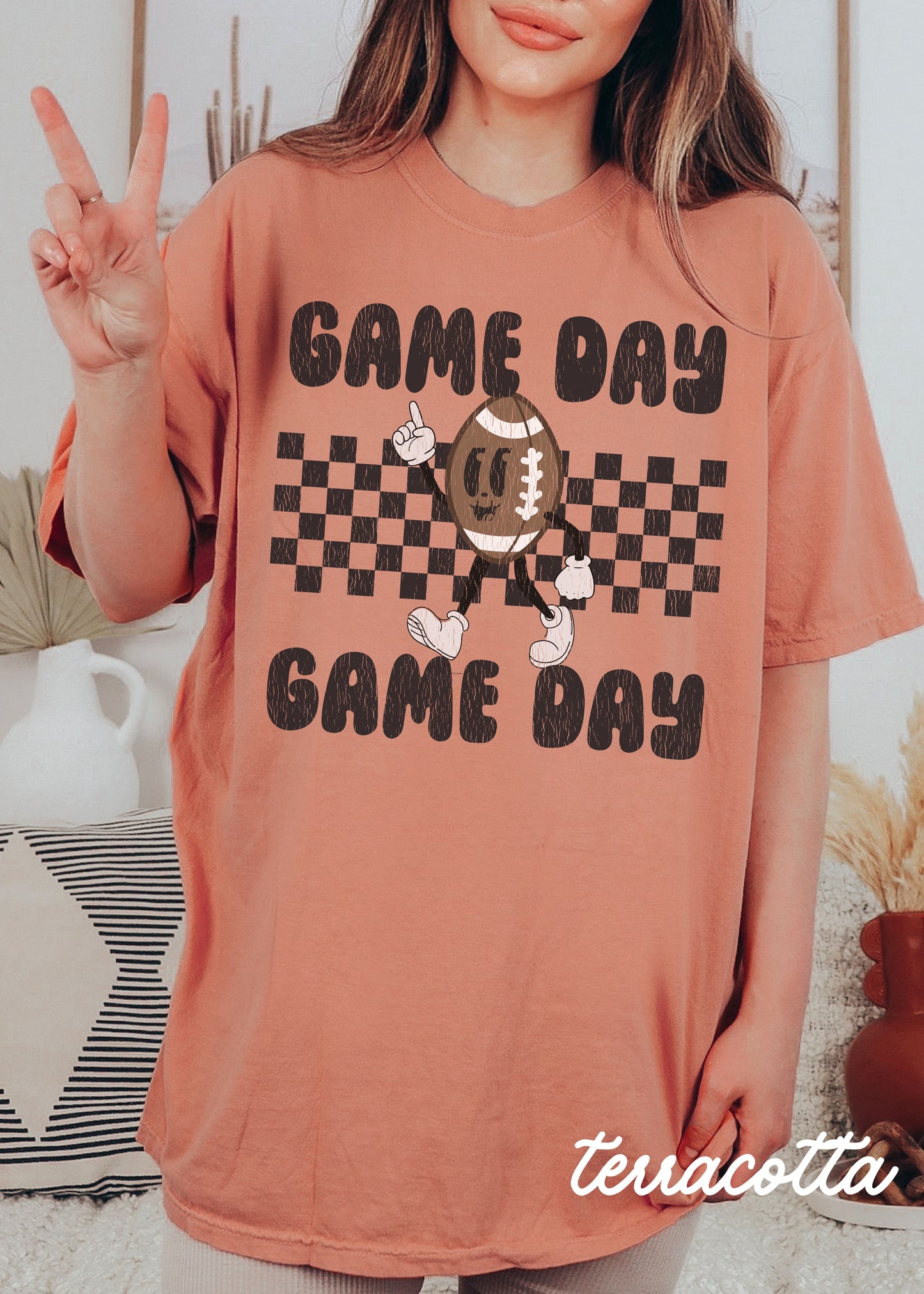 *Game Day FOOTBALL Mascot Tee *10 Colors (S-4X)