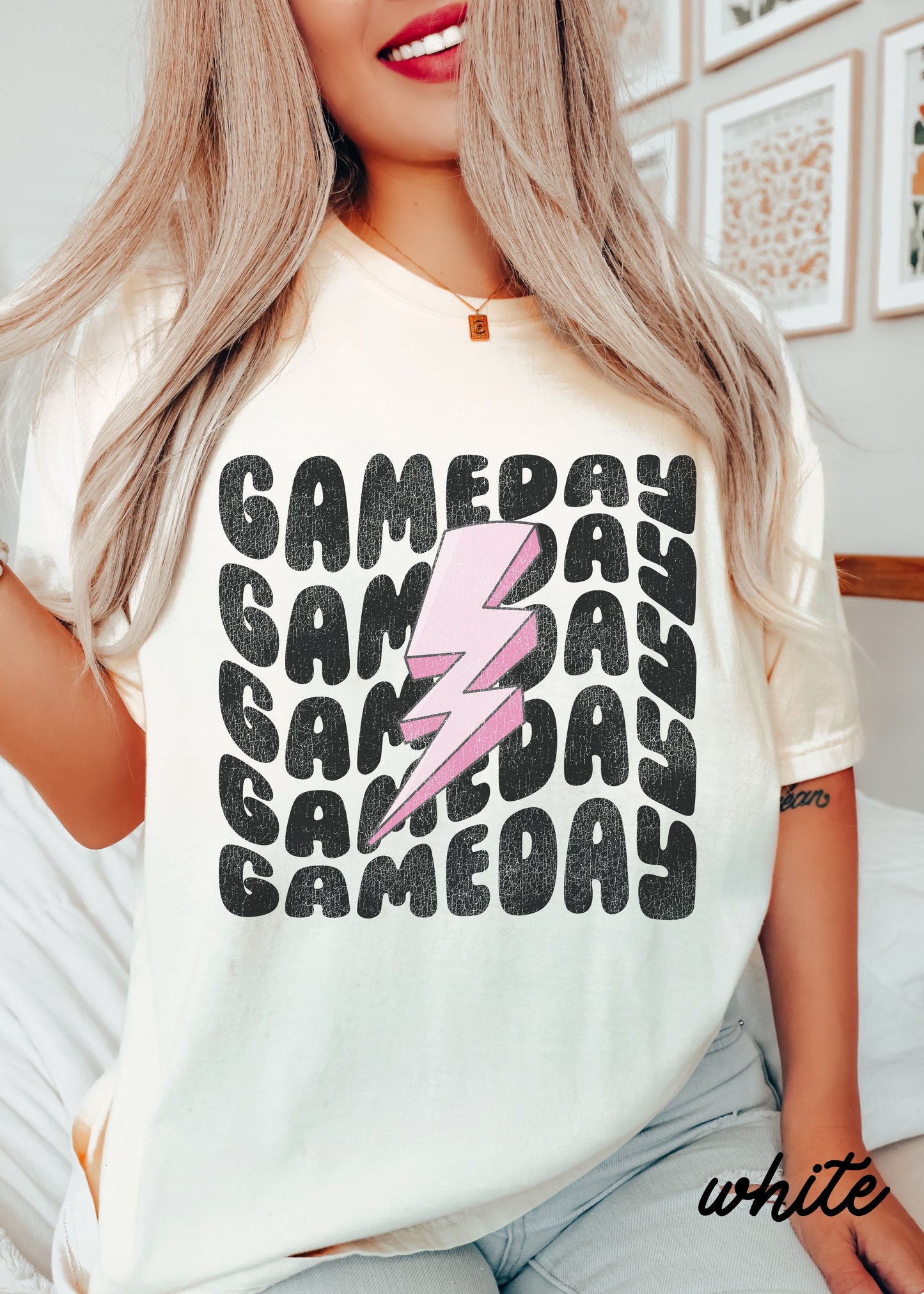 *Game Day Lightning Bolt Tee *9 Colors (S-4X)