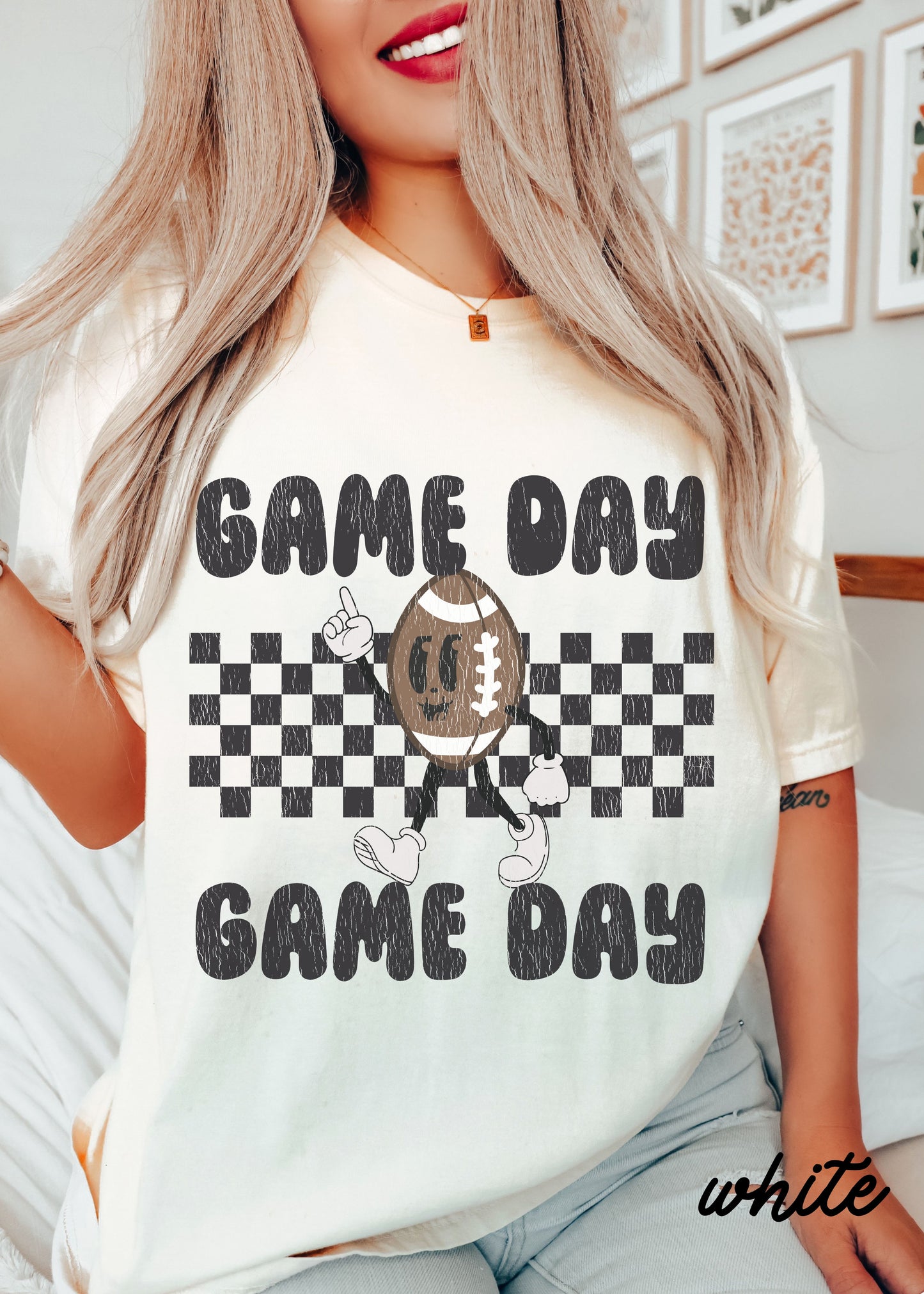 *Game Day FOOTBALL Mascot Tee *10 Colors (S-4X)