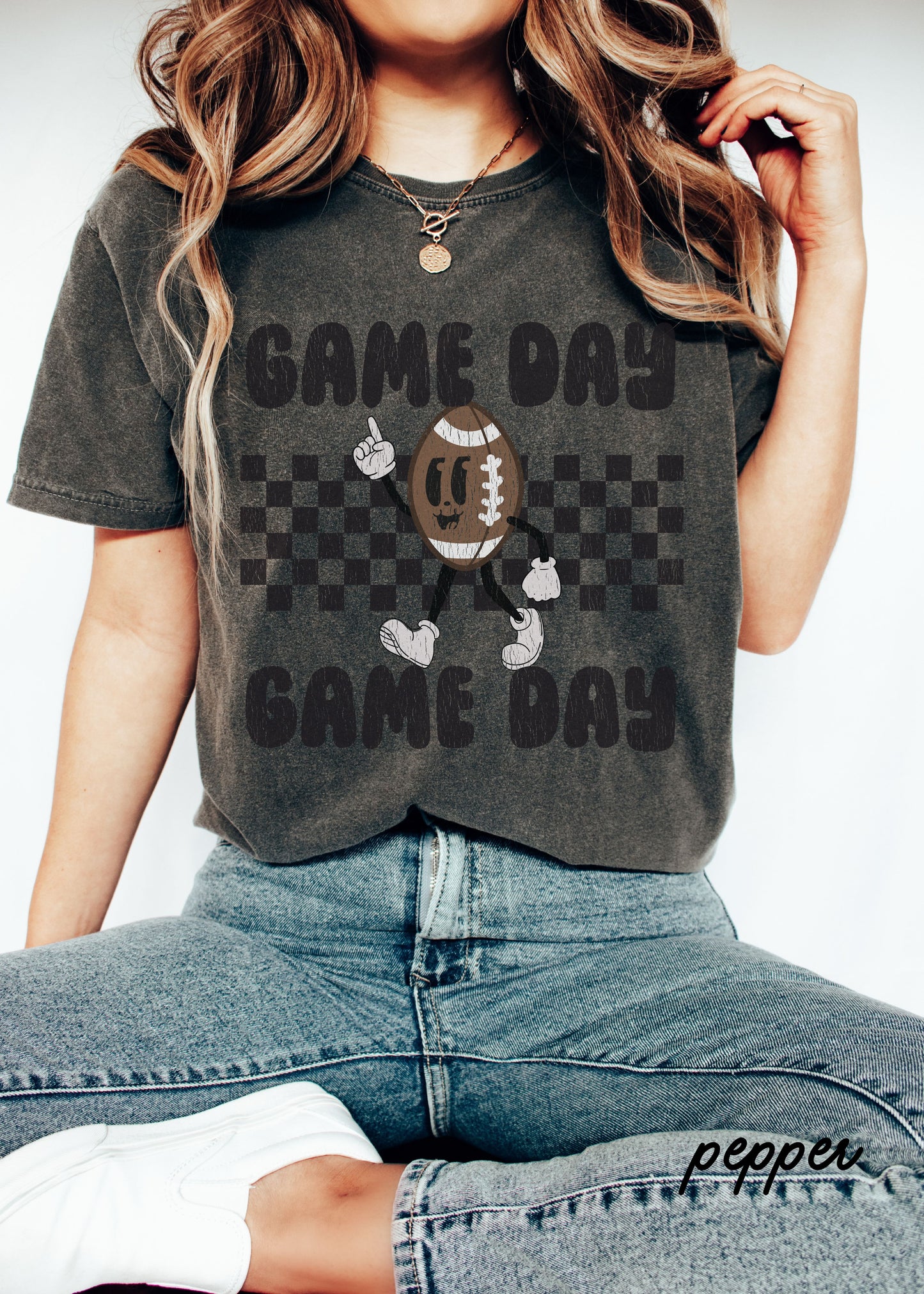 *Game Day FOOTBALL Mascot Tee *10 Colors (S-4X)
