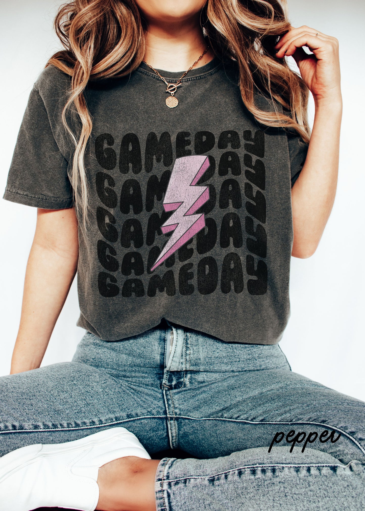 *Game Day Lightning Bolt Tee *9 Colors (S-4X)