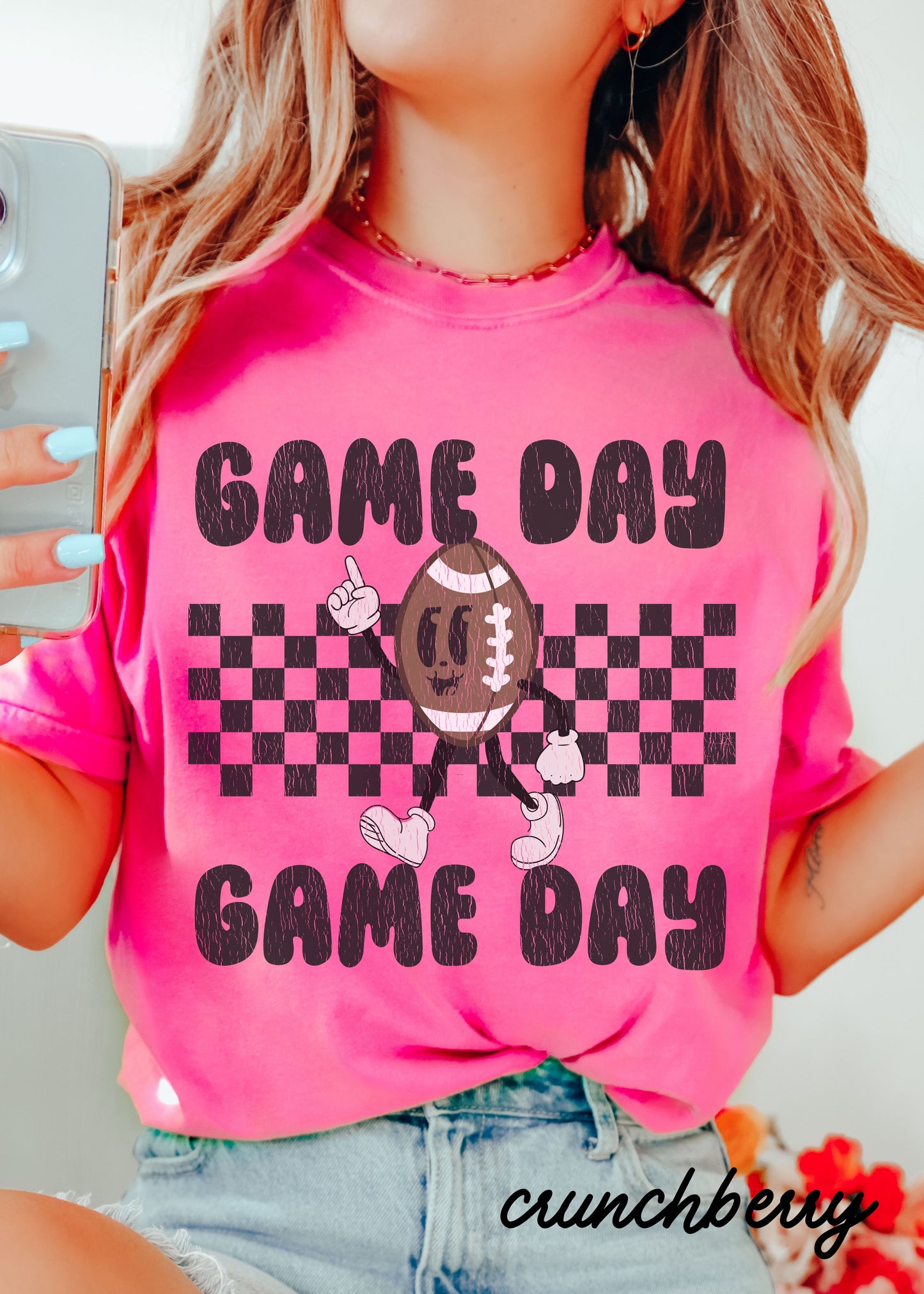 *Game Day FOOTBALL Mascot Tee *10 Colors (S-4X)