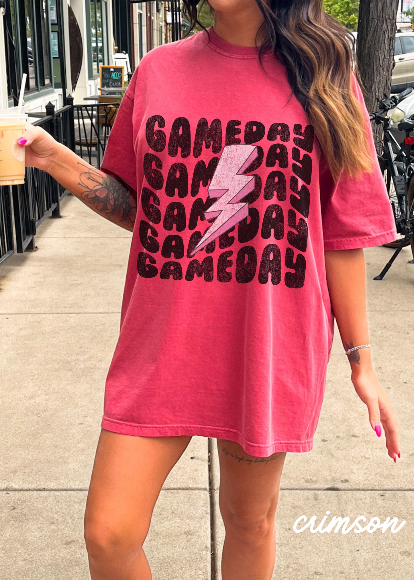 *Game Day Lightning Bolt Tee *9 Colors (S-4X)