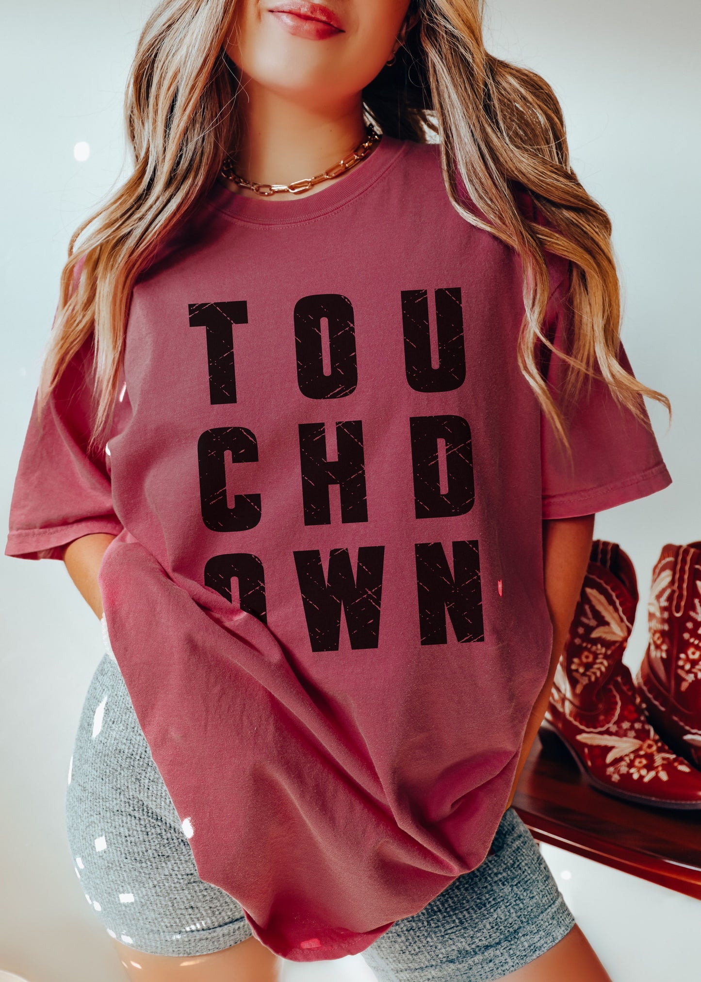 *TOUCHDOWN Football Tee *11 Colors (S-4X)