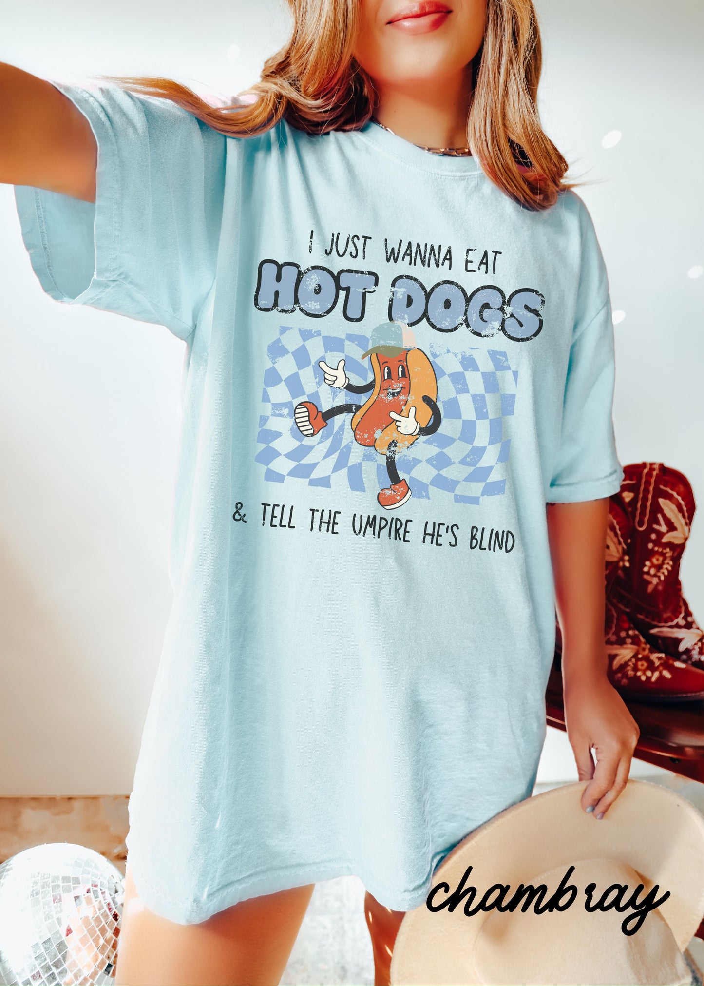 *Wanna Eat Hot Dogs Tee *10 Colors (S-4X)