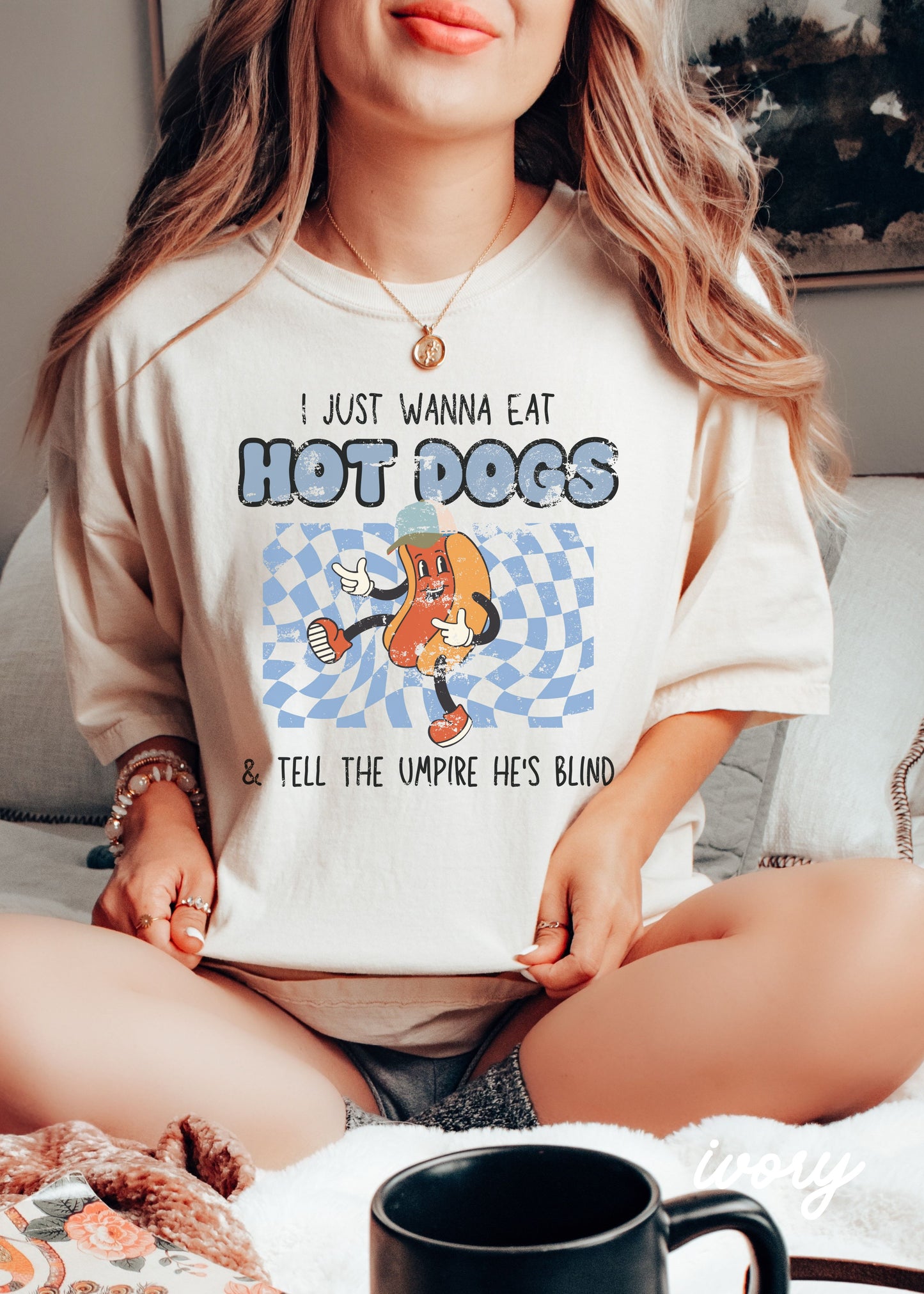 *Wanna Eat Hot Dogs Tee *10 Colors (S-4X)