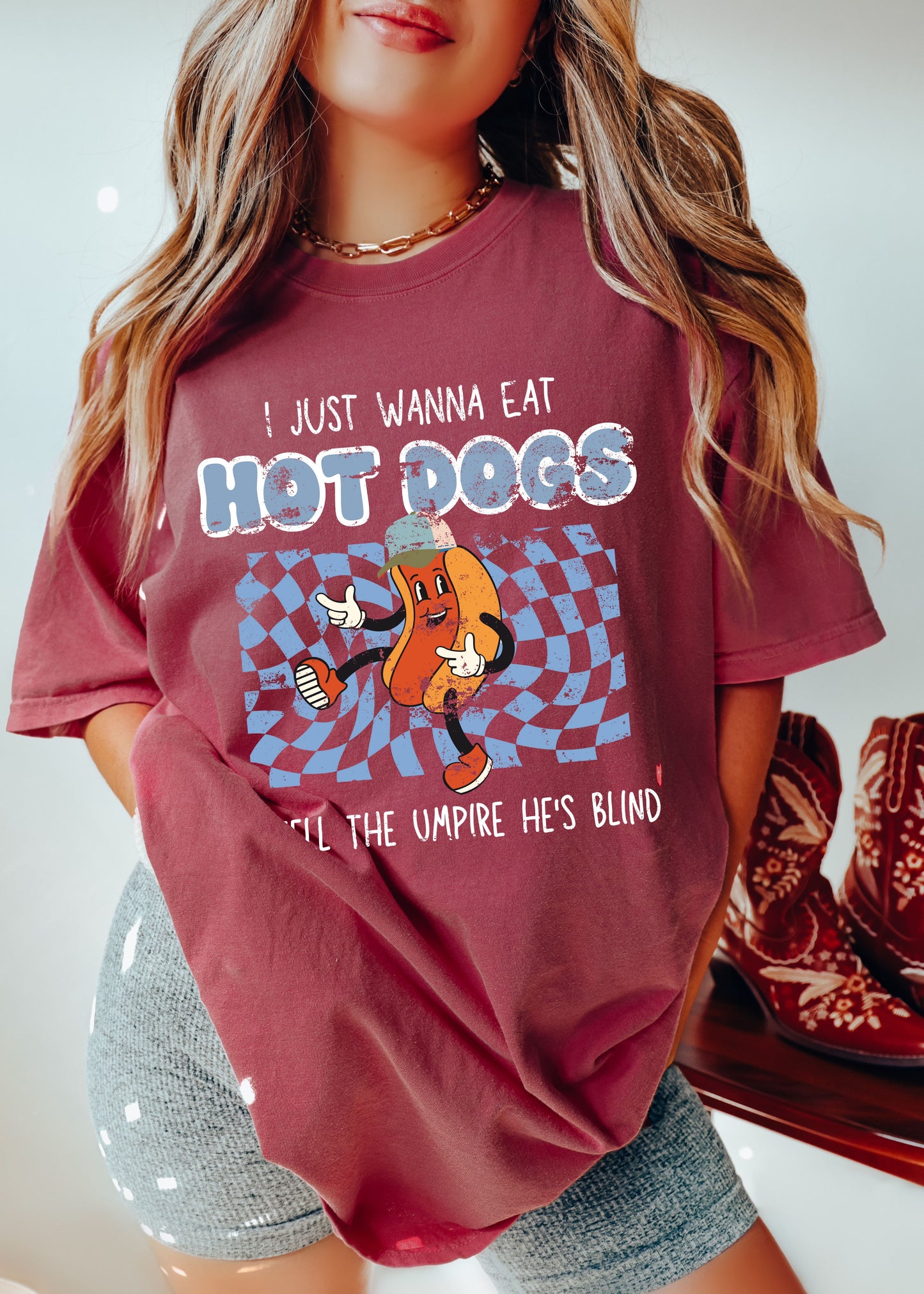 *Wanna Eat Hot Dogs Tee *10 Colors (S-4X)