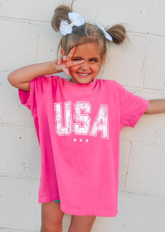 Youth USA Star Tee *5 Colors (XS-XL)
