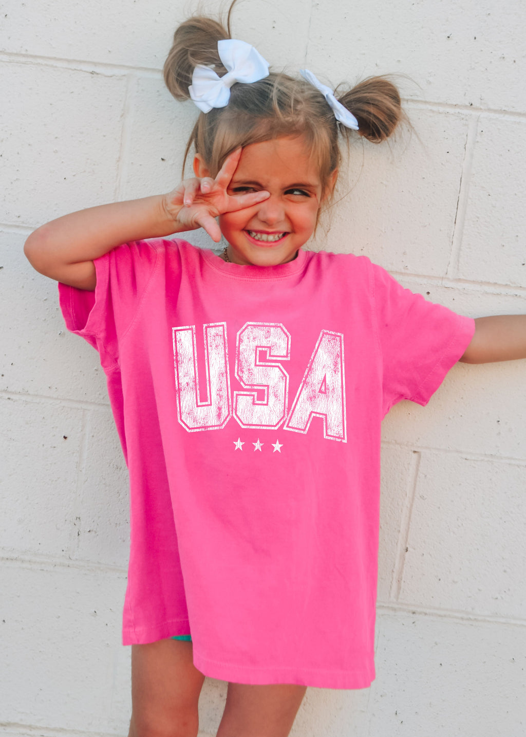 Pre-Order: Youth USA Star Tee *5 Colors (XS-XL)