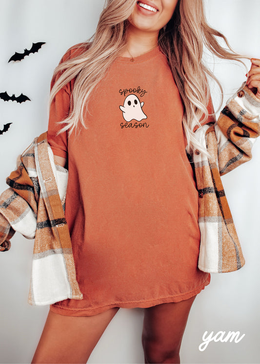 *Spooky Season Ghost Tee *3 Colors (S-4X)