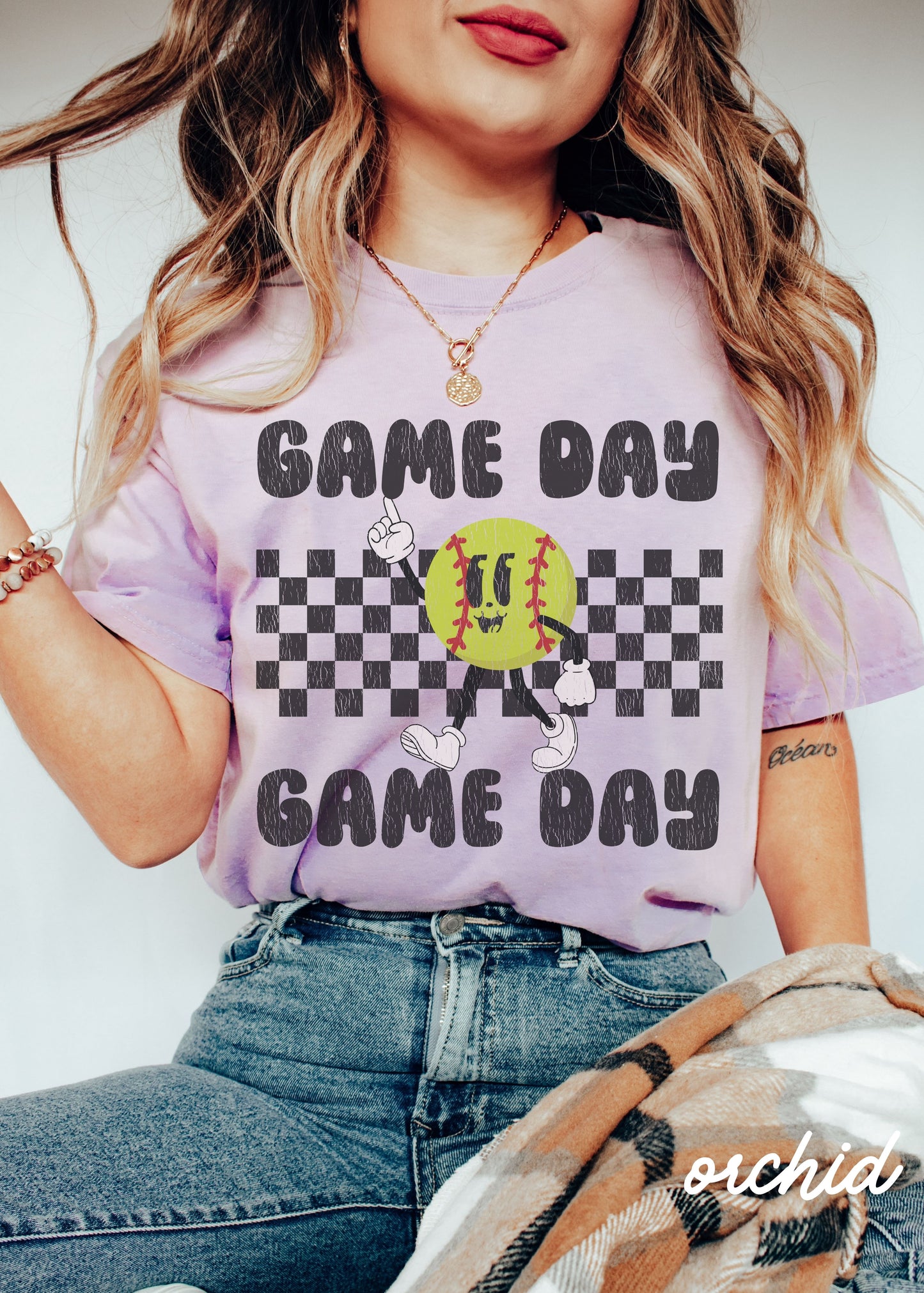 *Game Day SOFTBALL Mascot Tee *11 Colors (S-4X)