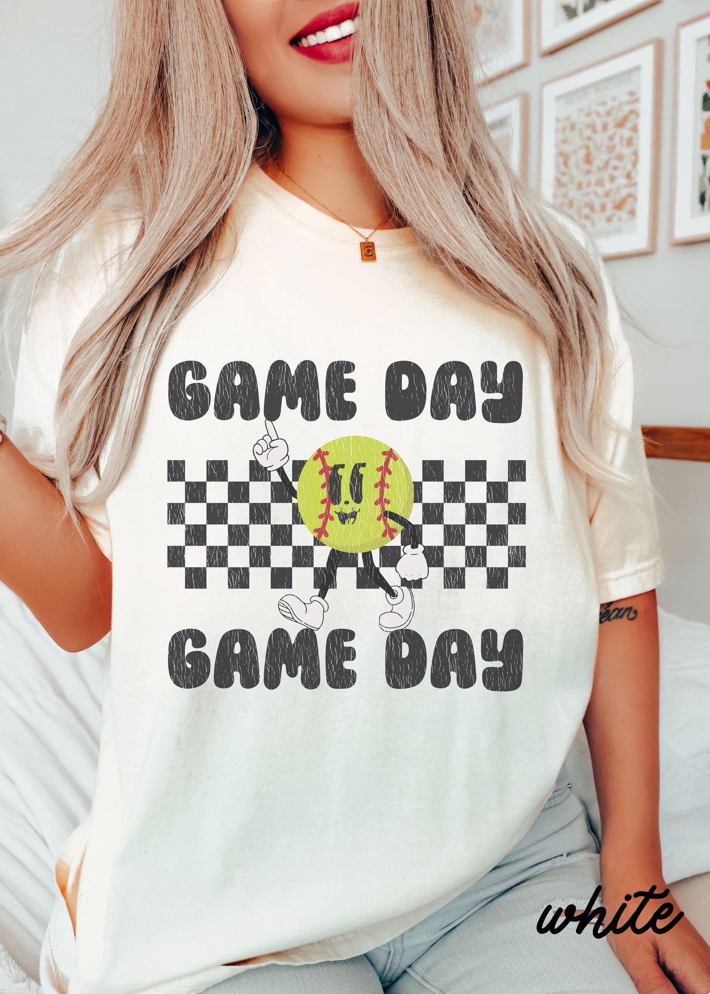 *Game Day SOFTBALL Mascot Tee *11 Colors (S-4X)