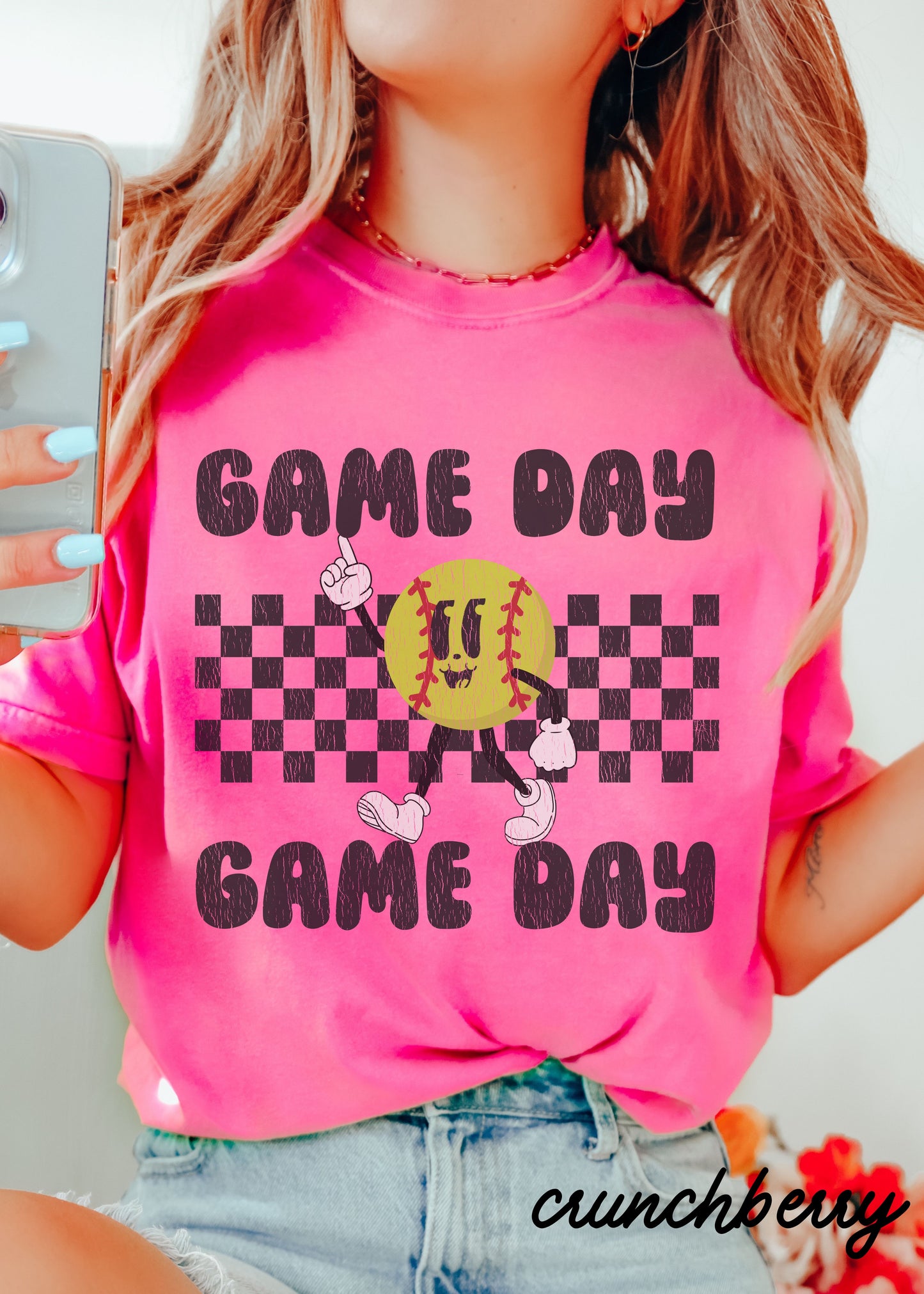 *Game Day SOFTBALL Mascot Tee *11 Colors (S-4X)