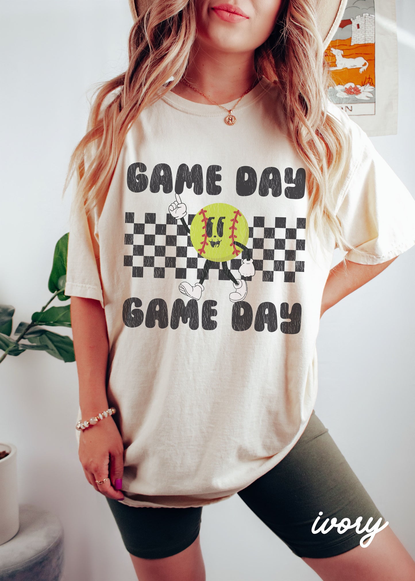 *Game Day SOFTBALL Mascot Tee *11 Colors (S-4X)