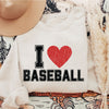PRE-ORDER: I HEART Baseball Sweatshirt *3 Colors (S-3X)