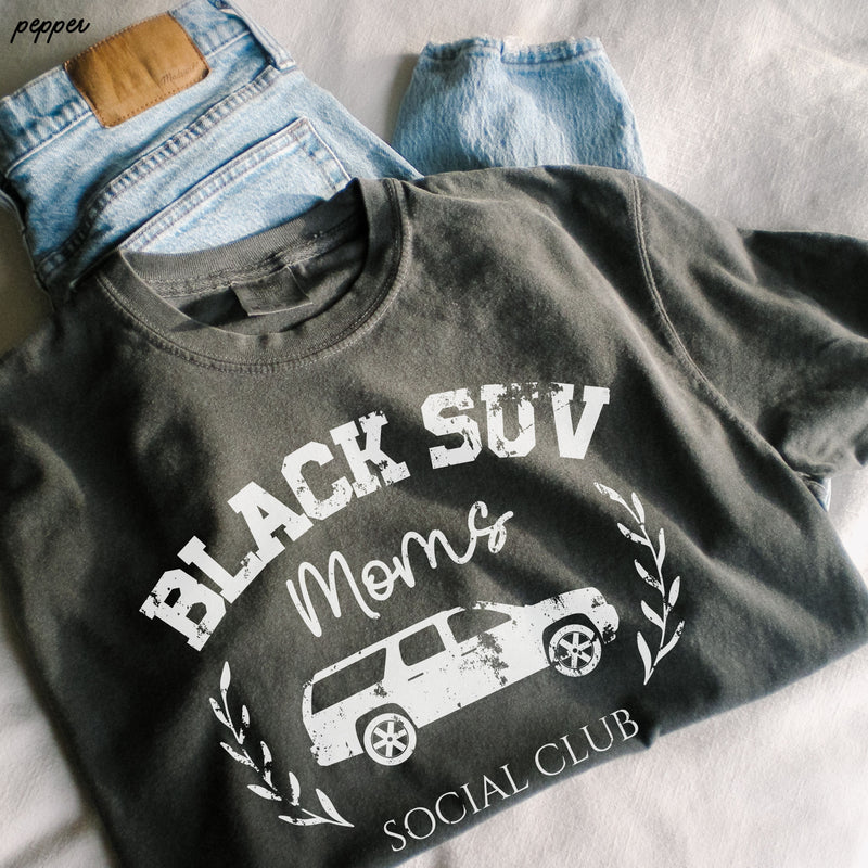 PRE-ORDER: Black SUV Social Club Tee *2 Colors (S-3X)