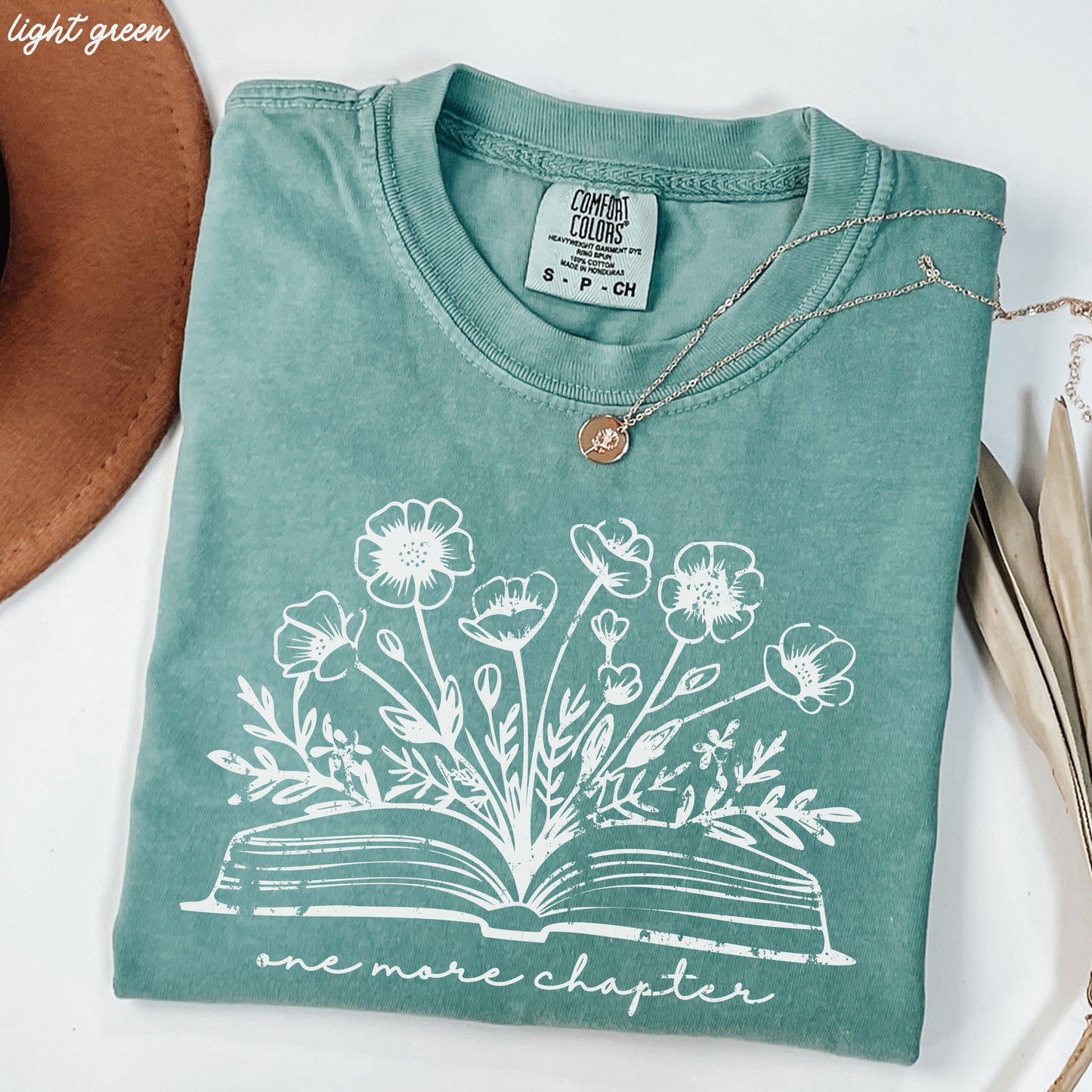 One More Chapter Floral Book Tee *10 Colors (S-3X)