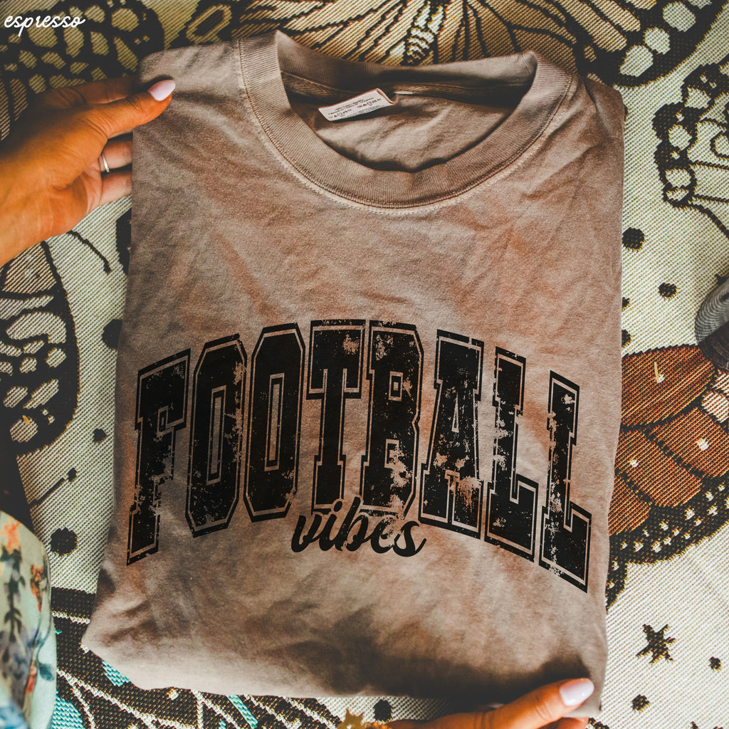 PRE-ORDER: Football Vibes Tee *14 Colors (S-3X)