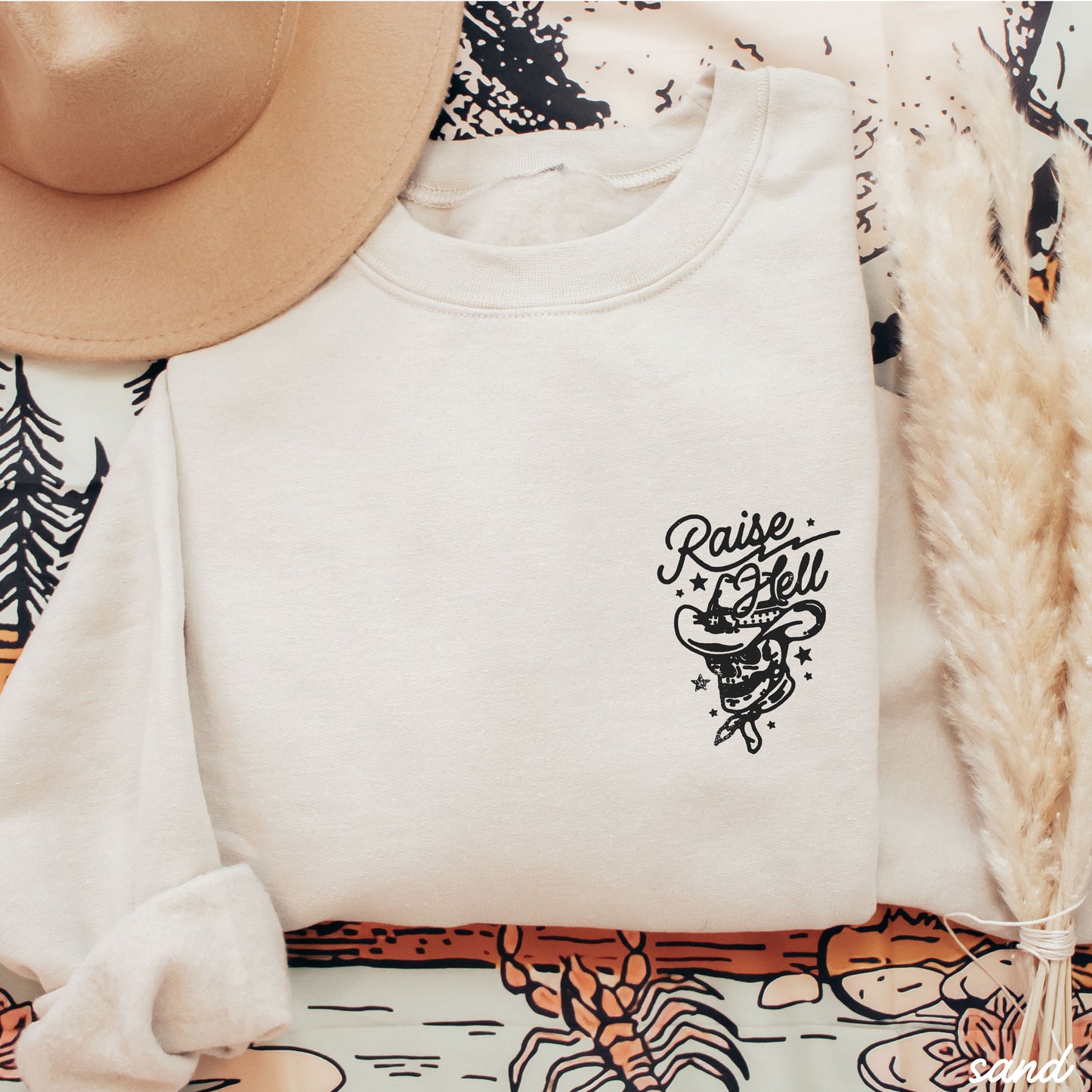 PRE-ORDER: Raise Hell Skull Sweatshirt *6 Colors (S-3X)