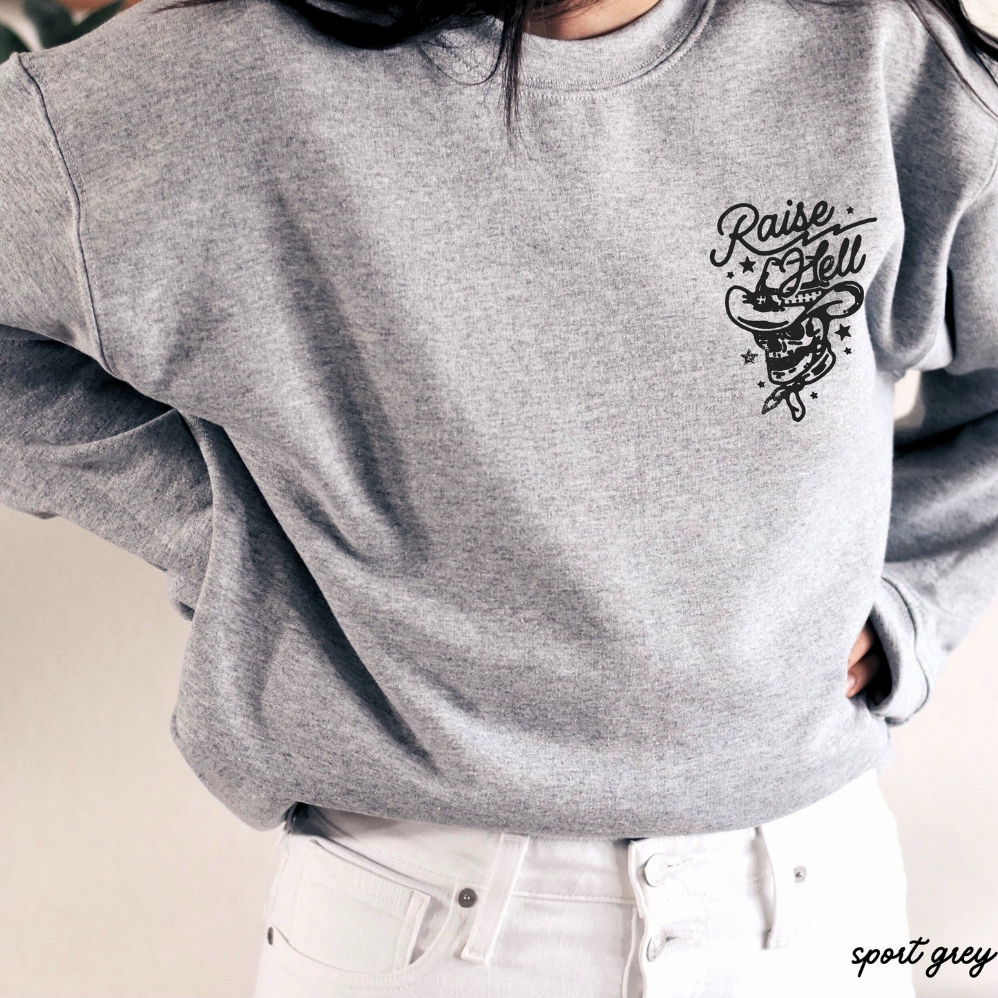 PRE-ORDER: Raise Hell Skull Sweatshirt *6 Colors (S-3X)