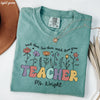 *Personalized Floral Teacher Tee *9 Colors (S-4X)