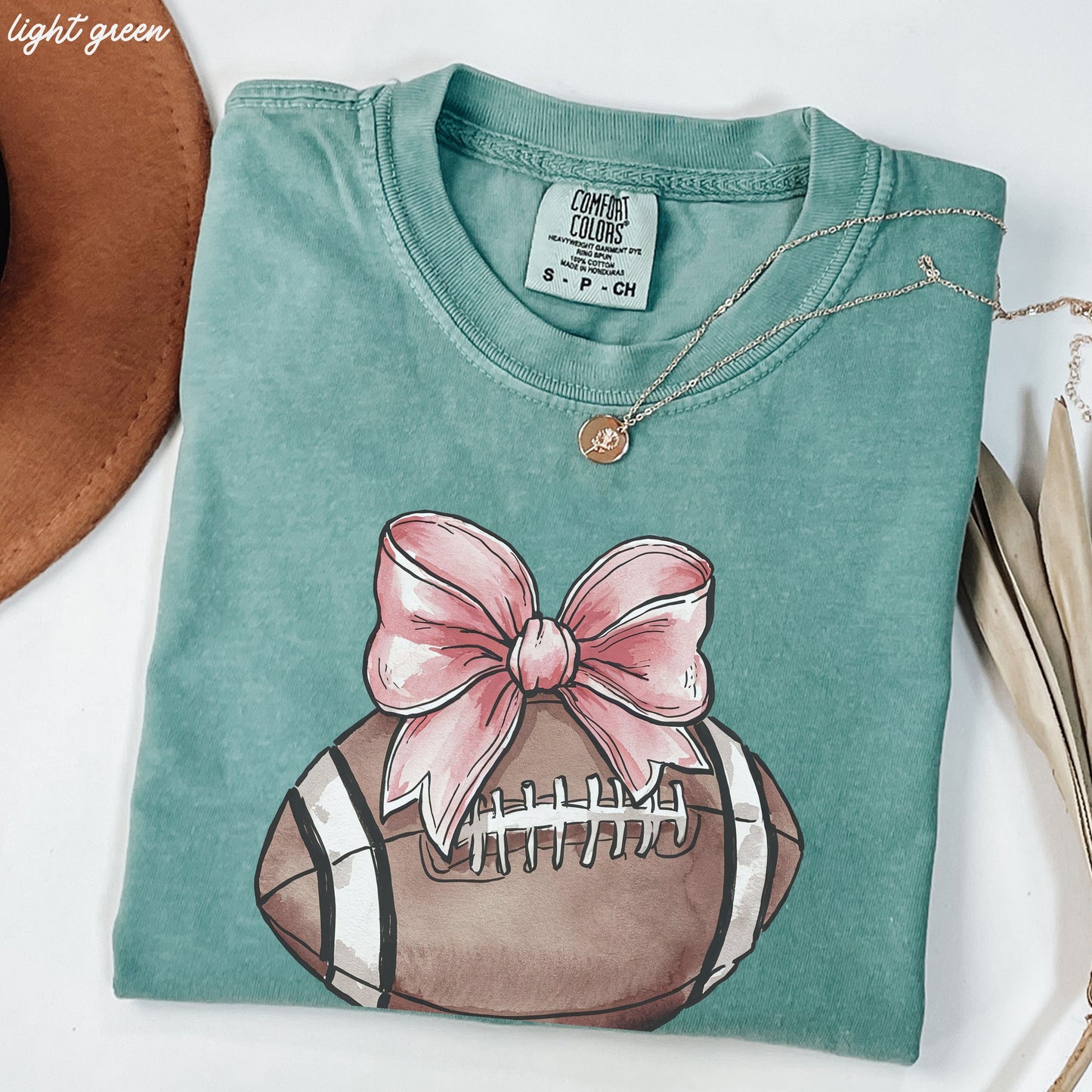 *Football Pink Coquette Tee *14 Colors (S-3X)