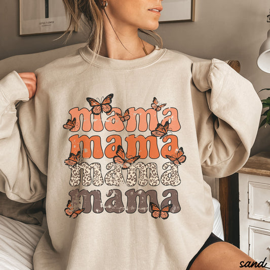 *Mama Mama Butterfly Sweatshirt *5 Colors (S-3X)