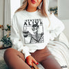 Pre-Order: Staying Alive Skeleton Coffee Sweatshirt *6 Colors (S-3X)