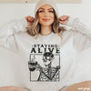 Pre-Order: Staying Alive Skeleton Coffee Sweatshirt *6 Colors (S-3X)