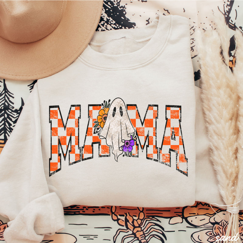 *Checkered Mama Ghost Sweatshirt *5 Colors (S-3X)