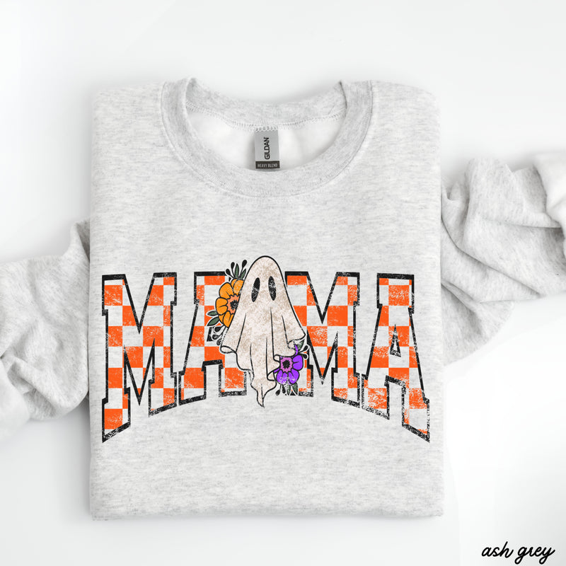 *Checkered Mama Ghost Sweatshirt *5 Colors (S-3X)