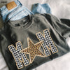 *Checkered Star Mom Tee *7 Colors (S-3X)