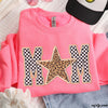 *Checkered Star Mom Sweatshirt *6 Colors (S-3X)