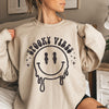 Pre-Order: Spooky Vibes Happy Face Sweatshirt *6 Colors (S-3X)