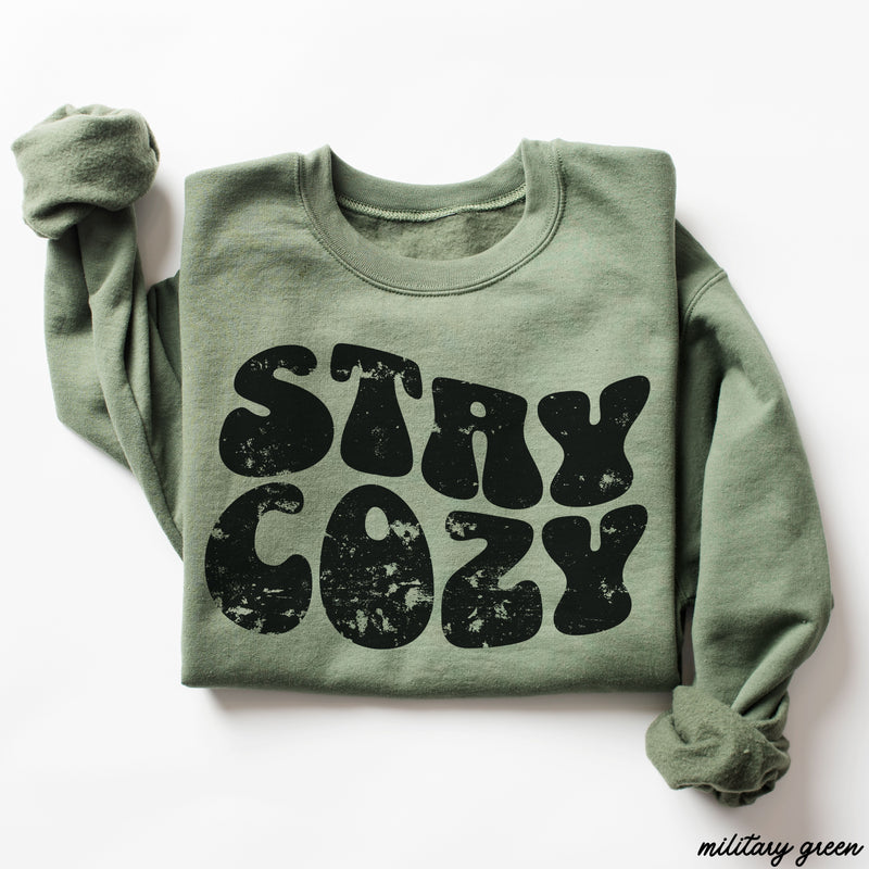 Pre-Order: Stay Cozy Sweatshirt *6 Colors (S-3X)