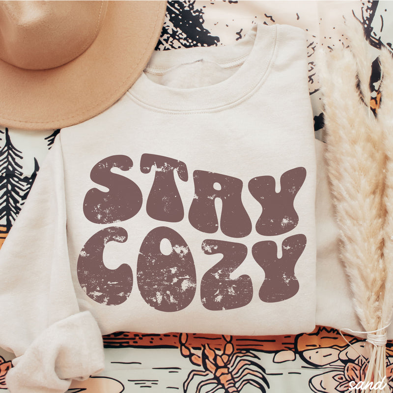 Pre-Order: Stay Cozy Sweatshirt *6 Colors (S-3X)