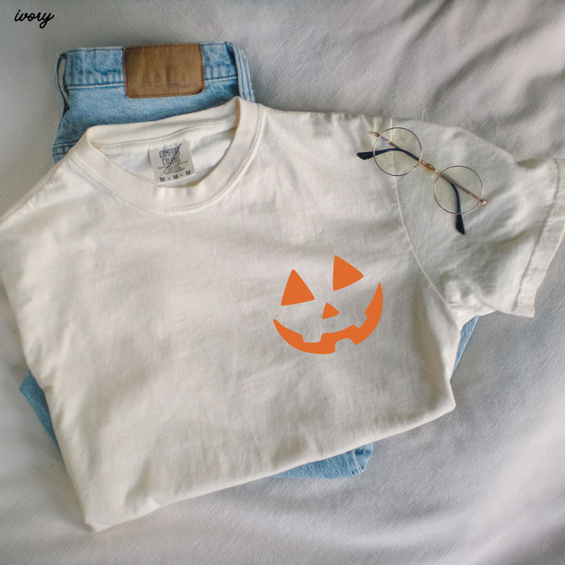 PRE-ORDER: Jack-O-Lantern Face Tee *7 Colors (S-3X)