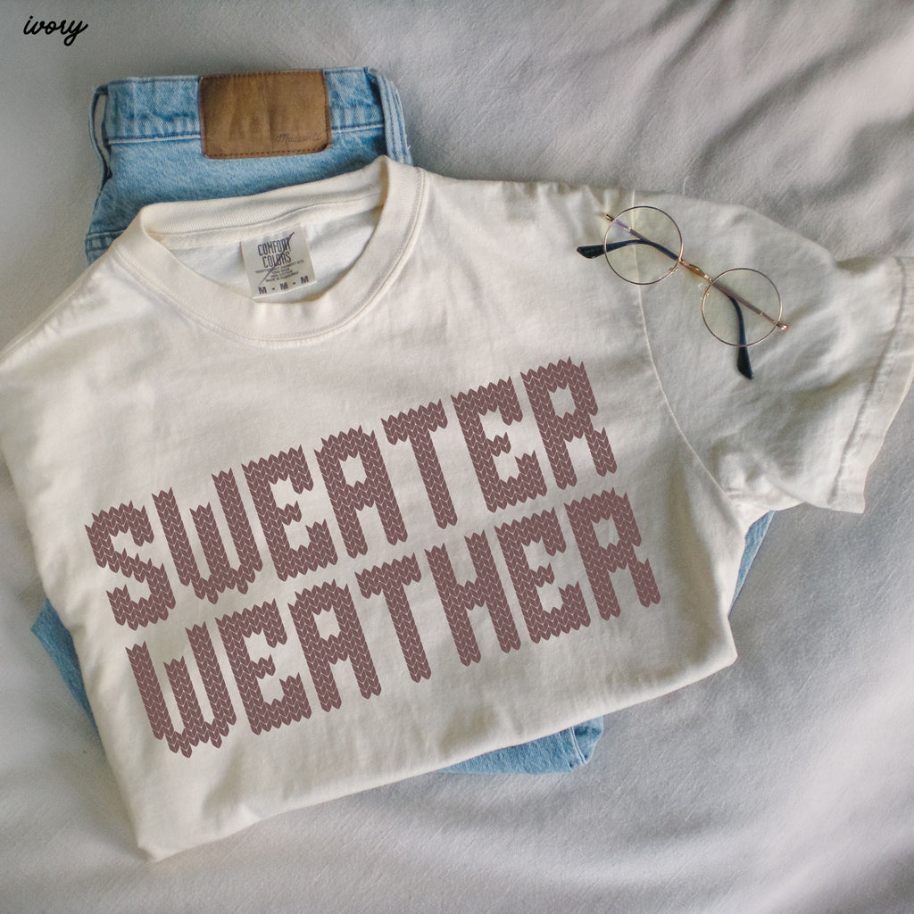 Pre-Order: Sweater Weather Tee *13 Colors (S-3X)