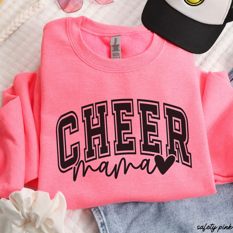 PRE-ORDER: Cheer Mama Heart Sweatshirt *6 Colors (S-3X)