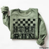 PRE-ORDER: Home Run Checkered Sweatshirt *6 Colors (S-3X)