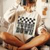 PRE-ORDER: Touch Down Checkered Sweatshirt *6 Colors (S-3X)