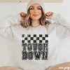 PRE-ORDER: Touch Down Checkered Sweatshirt *6 Colors (S-3X)