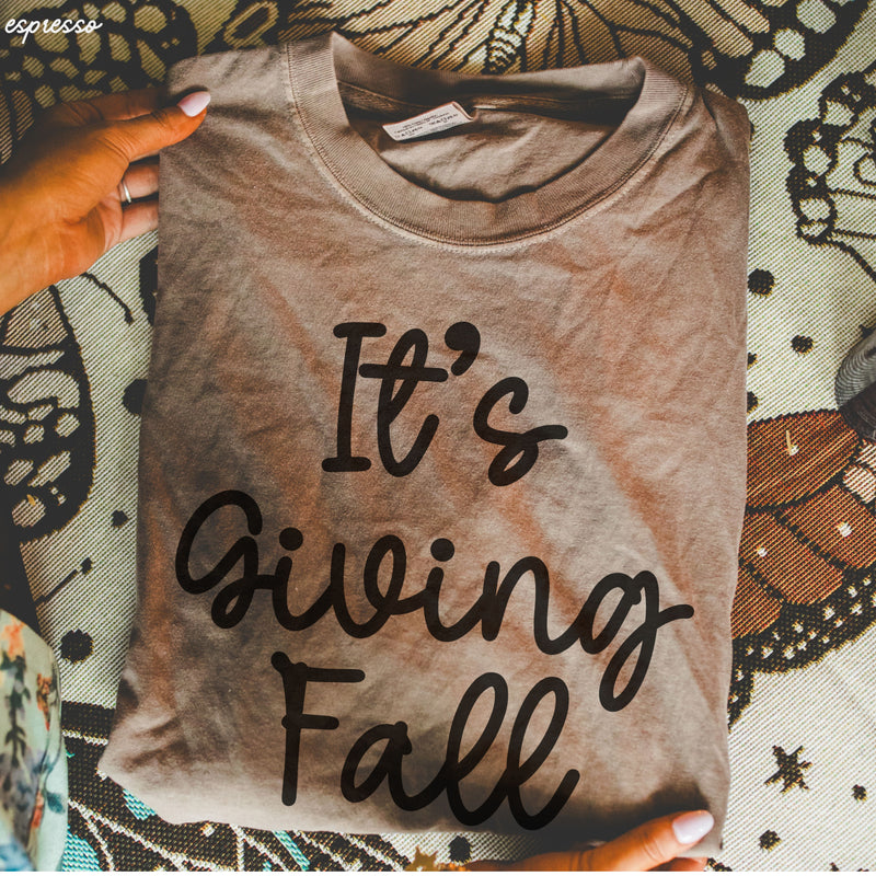 PRE-ORDER: It's Giving Fall Tee *6 Colors (S-3X)