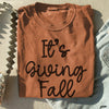 PRE-ORDER: It's Giving Fall Tee *6 Colors (S-3X)