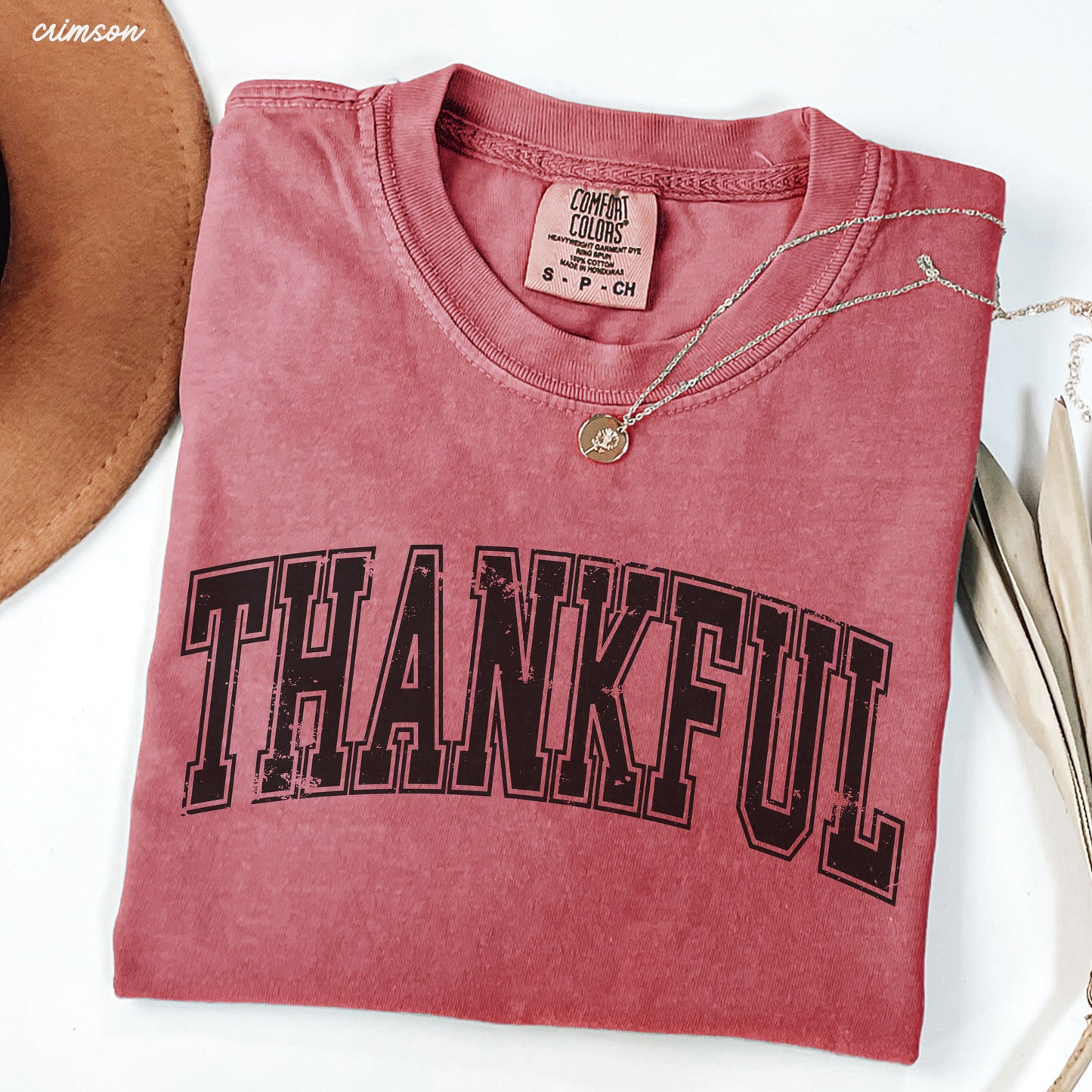 PRE-ORDER: Thankful University Tee *7 Colors (S-3X)