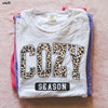 *Leopard Cozy Season Tee *7 Colors (S-3X)